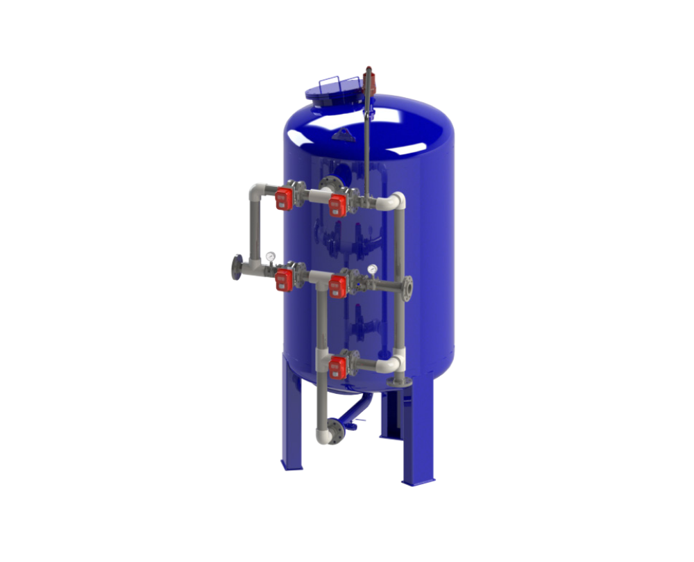 EQB Serisi - Endüstriyel Yüzey Borulamalı Kum-Demir Filtrasyon Sistemleri